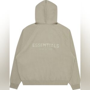 FEAR OF GOD ESSENTIALS PULLOVER HOODIE IN PISTACHIO (SS21)